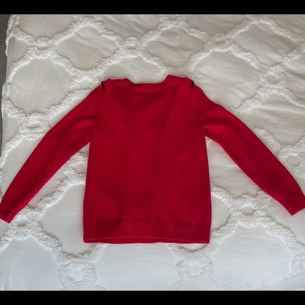 Draper James Red Ruffle Cashmere Blend Sweater - Picture 8 of 8